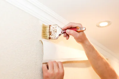 Pose de papier peint à la Grande-Verrière — revêtements muraux et toiles de verre
